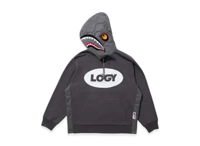 A BATHING APE BY KAZUKI KURAISHI Half Zip Shark Relaxed Fit Hoodie "Gray"