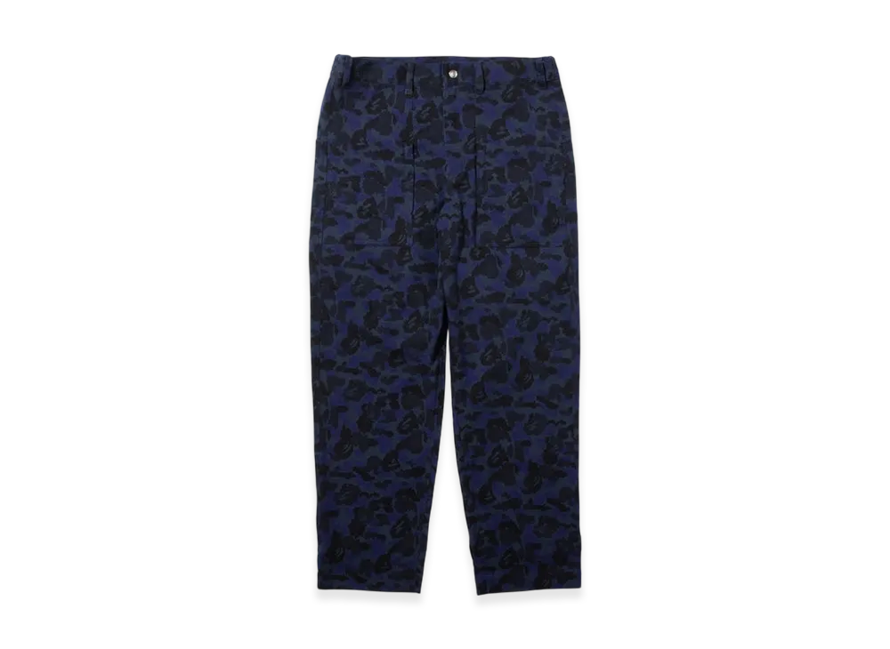 A BATHING APE BY KAZUKI KURAISHI Pixelate Camo Tactical Pants "Navy"