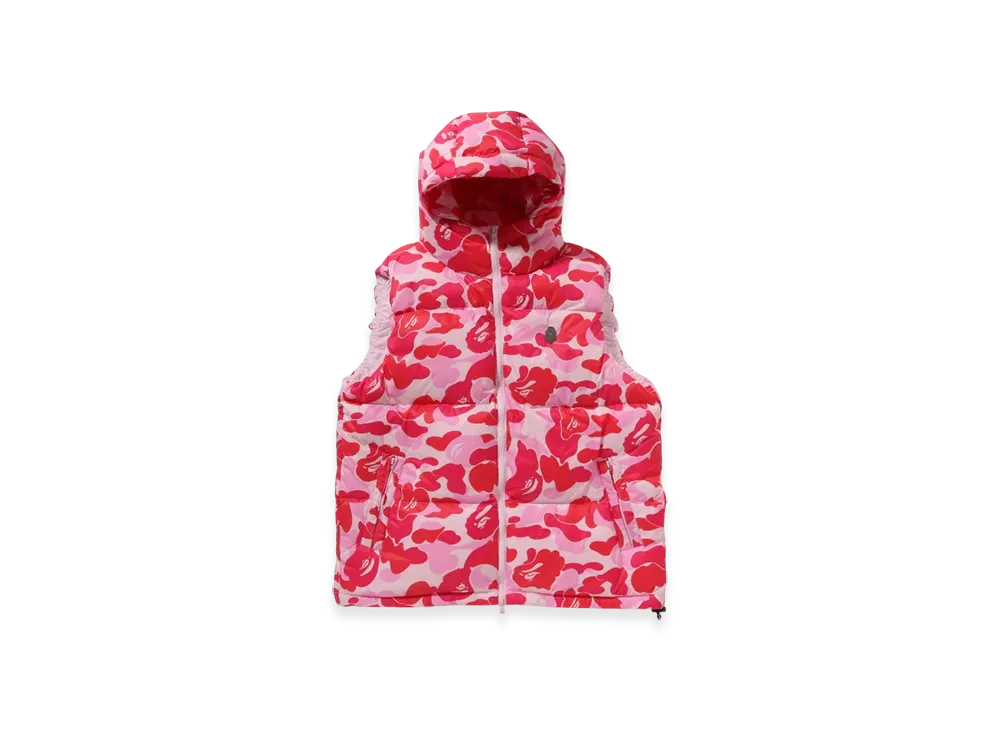 A BATHING APE ABC Camo Down Vest "Pink"