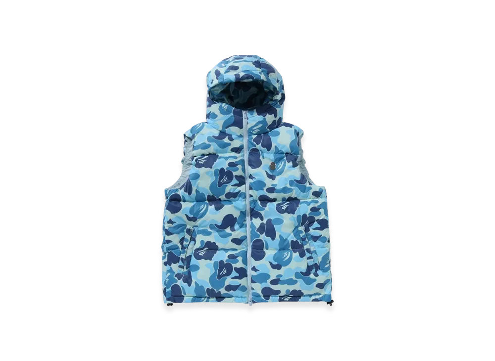 A BATHING APE ABC Camo Down Vest "Blue"