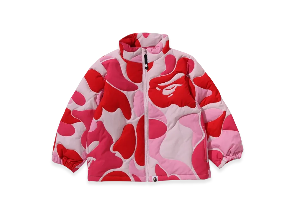 A BATHING APE Junior ABC Camo Stitching Down Jacket "Pink"