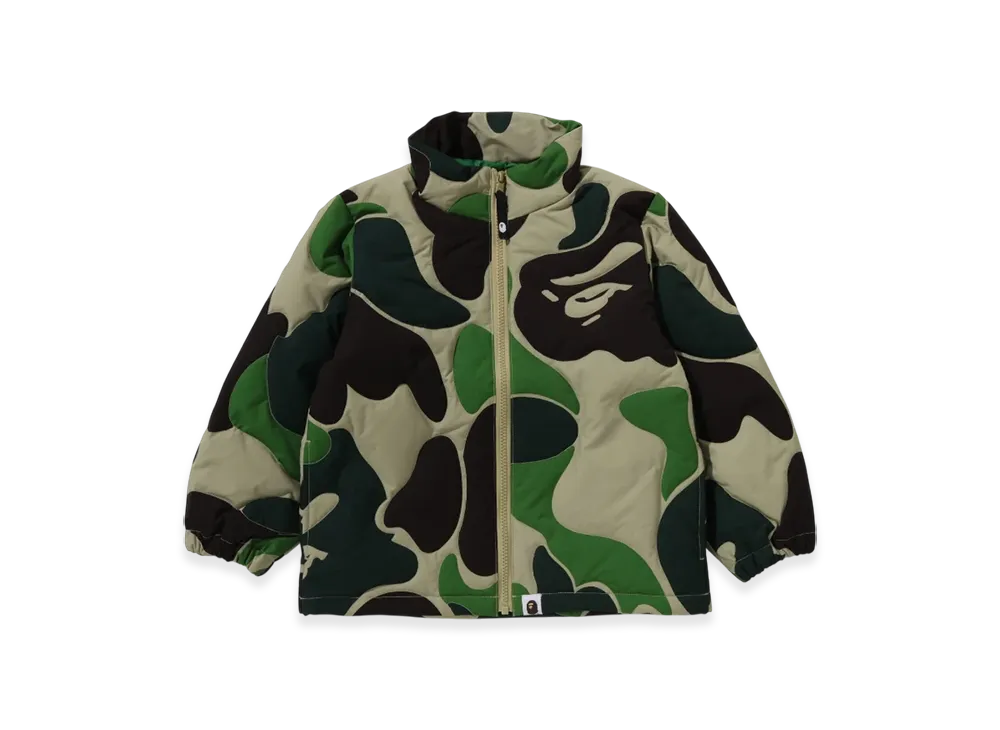 A BATHING APE Junior ABC Camo Stitching Down Jacket "Green"