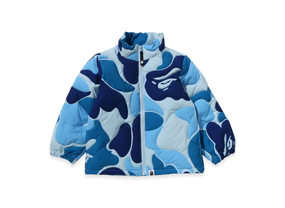 A BATHING APE Junior ABC Camo Stitching Down Jacket "Blue"