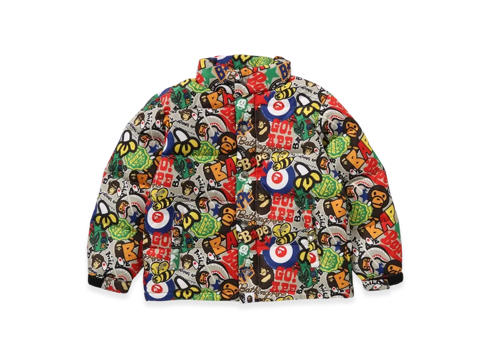 A BATHING APE Bape Milo Assorted Down Jacket "Multi"