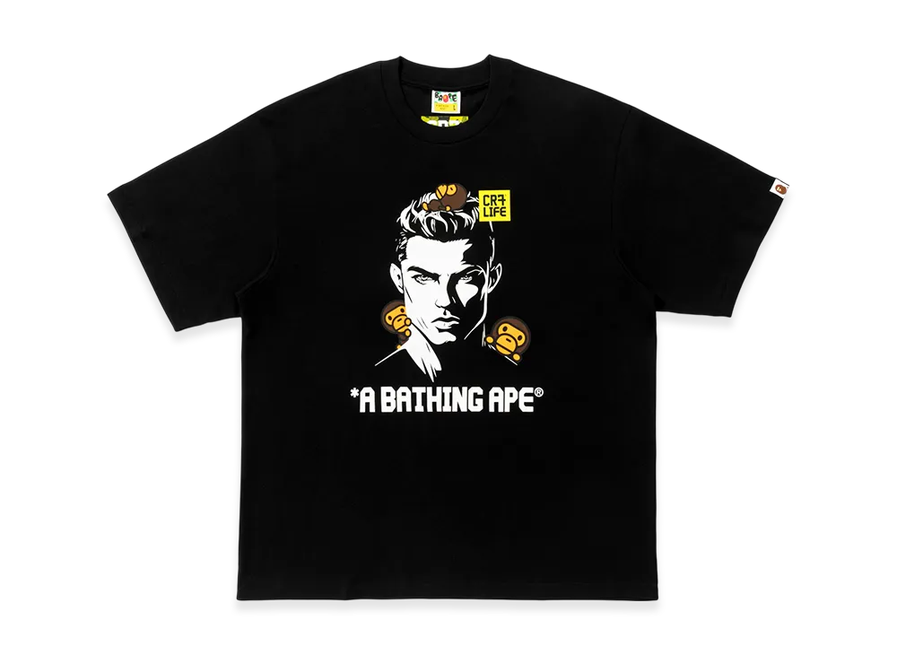 A BATHING APE x Cristiano Ronaldo CR7 Life Baby Milo Relaxed Fit Tee "Black"