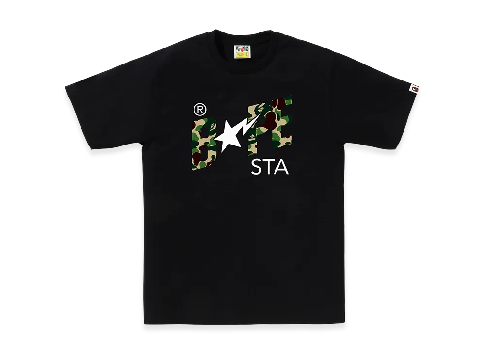 A BATHING APE Bape Sta Logo Tee "Black/Green"