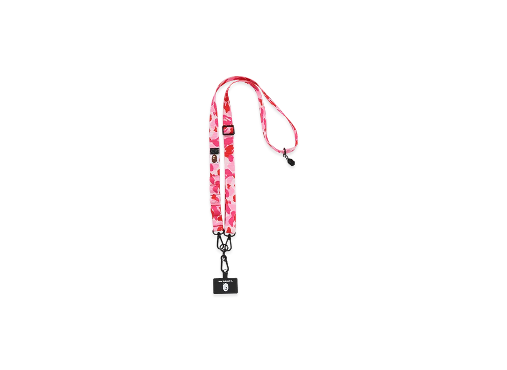 A BATHING APE Smartphone Shoulder Strap M Mobile "Pink"