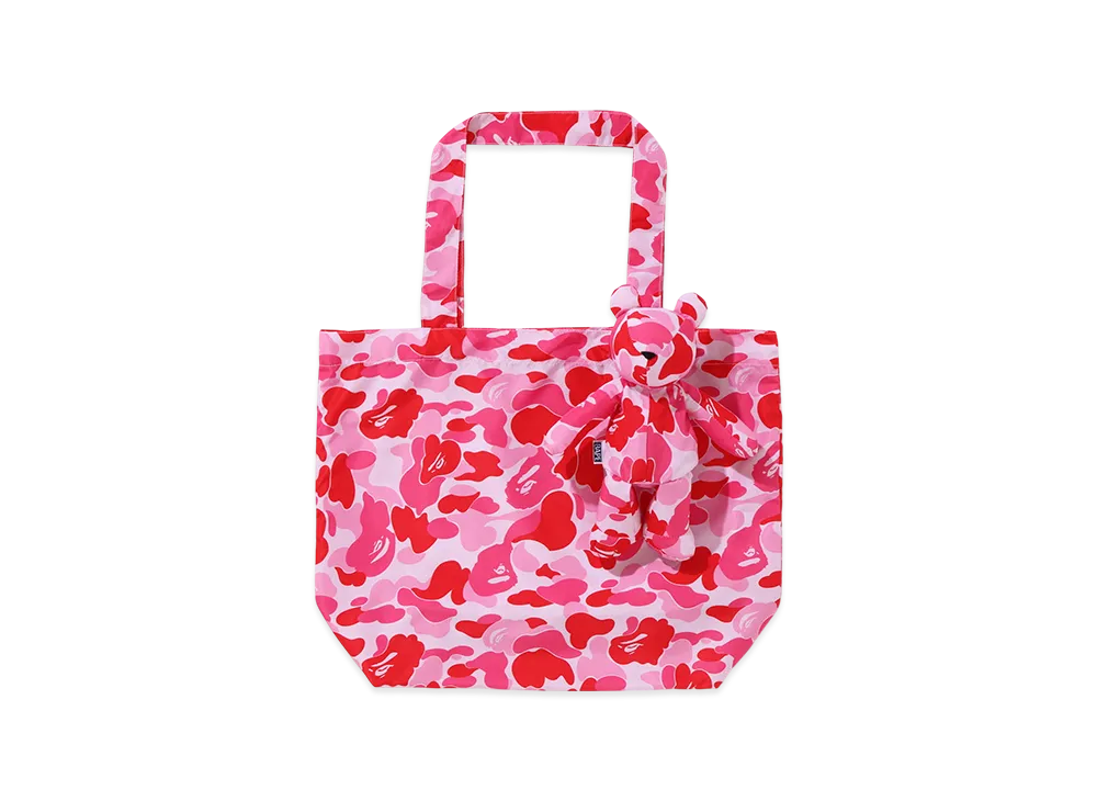 A BATHING APE Bear Eco Bag (S) M Travel "Pink"