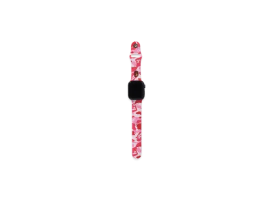 A BATHING APE Watch Band M Mobil "Pink"