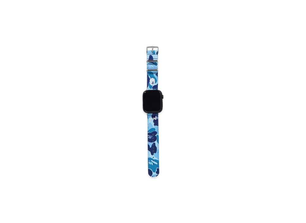 A BATHING APE Nato Band M Mobile "Blue"