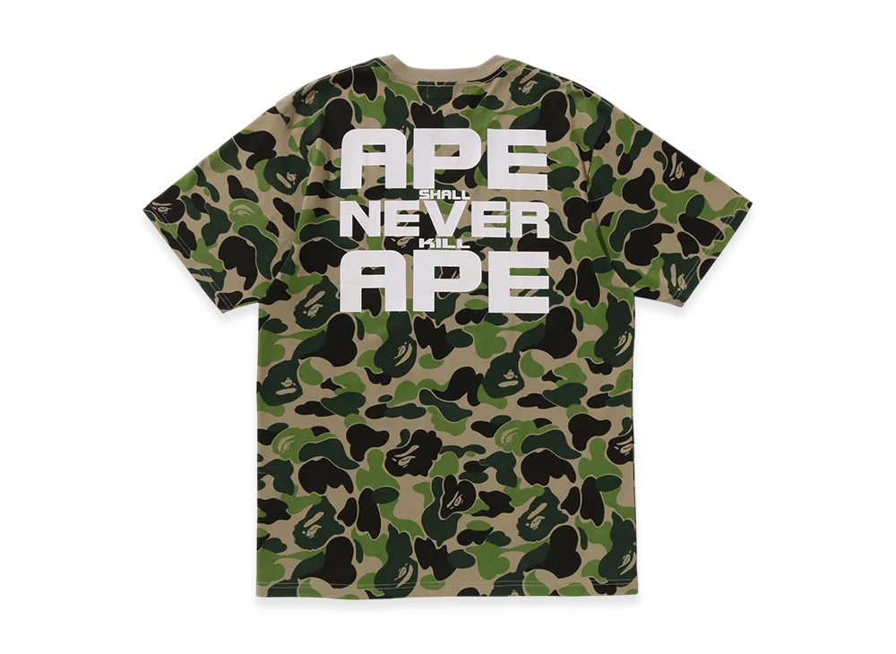 A BATHING APE Abc Camo Asnka Tee "Green"