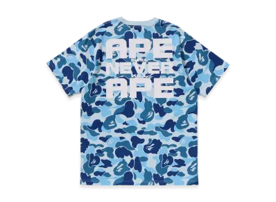 A BATHING APE Abc Camo Asnka Tee "Blue"
