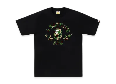 A BATHING APE Abc Camo Sta College Tee "Black/Green"