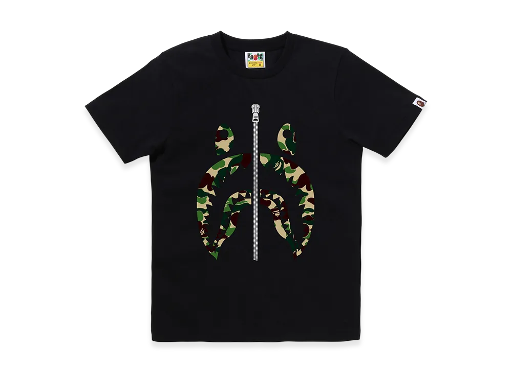 A BATHING APE Ladies Shark Tee "Black/Green"