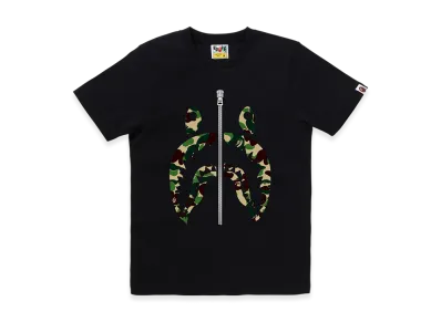 A BATHING APE Ladies Shark Tee "Black/Green"
