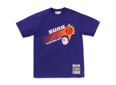 A BATHING APE x Mitchell & Ness x NBA Phoenix Suns Tee "Purple"