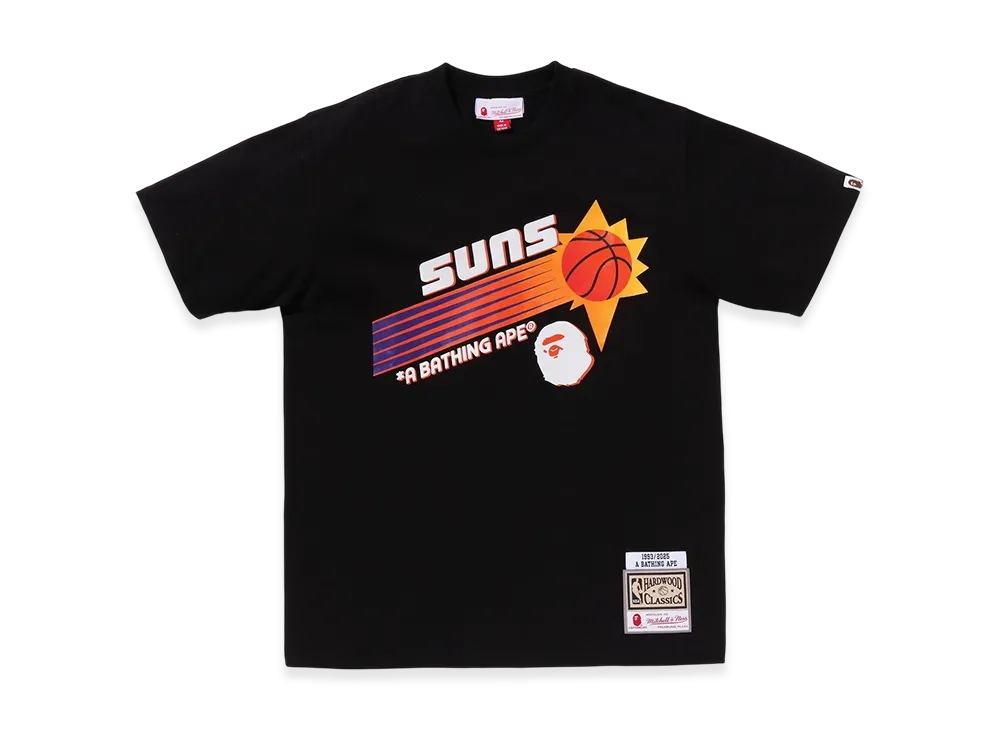 A BATHING APE x Mitchell & Ness x NBA Phoenix Suns Tee "Black"