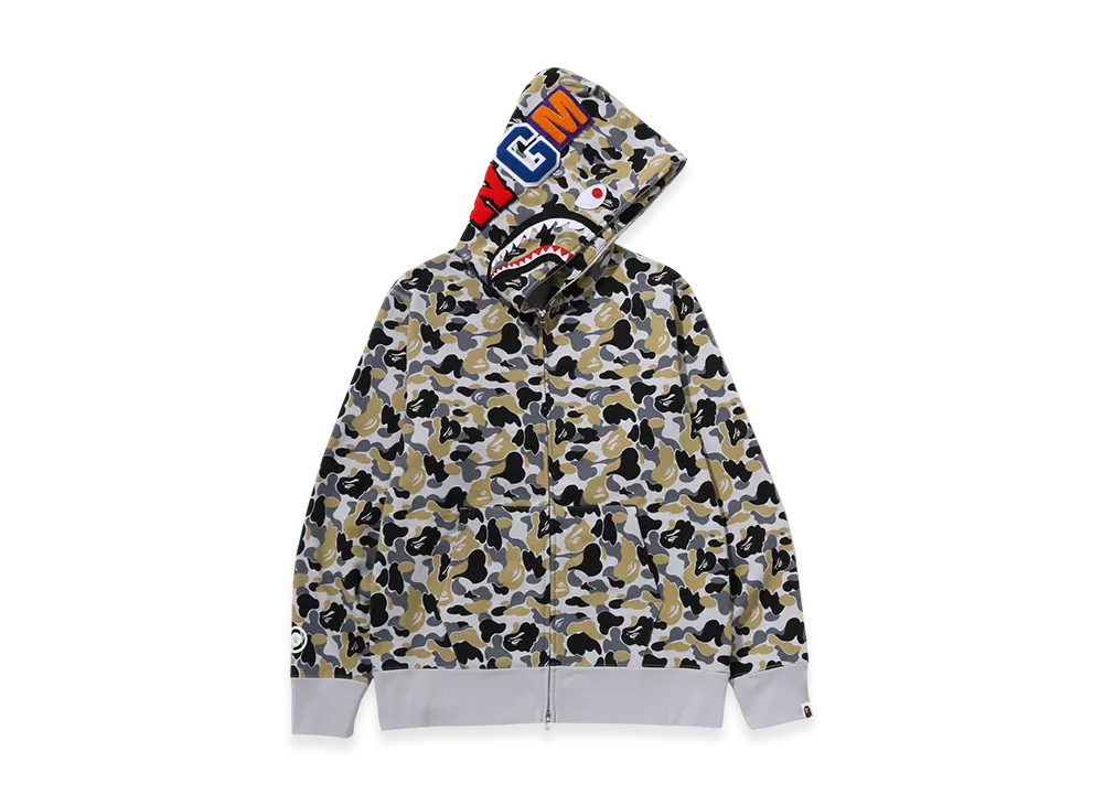 A BATHING APE Shark Full Zip Hoodie "Gray"