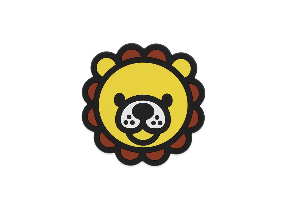 A BATHING APE Baby Milo Friend Lio Coaster "Yellow"