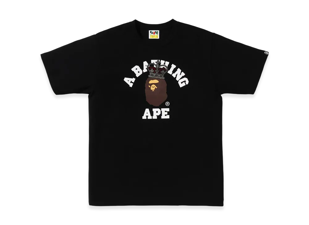 A BATHING APE x Swarovski Crown Ape Head Tee "Black"