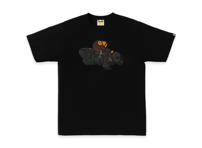 A BATHING APE x Swarovski Milo on Bape Tee "Black"