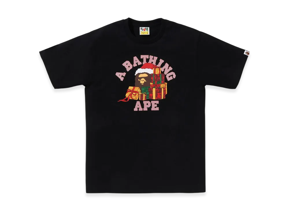 A BATHING APE Present Box College Tee "Black"
