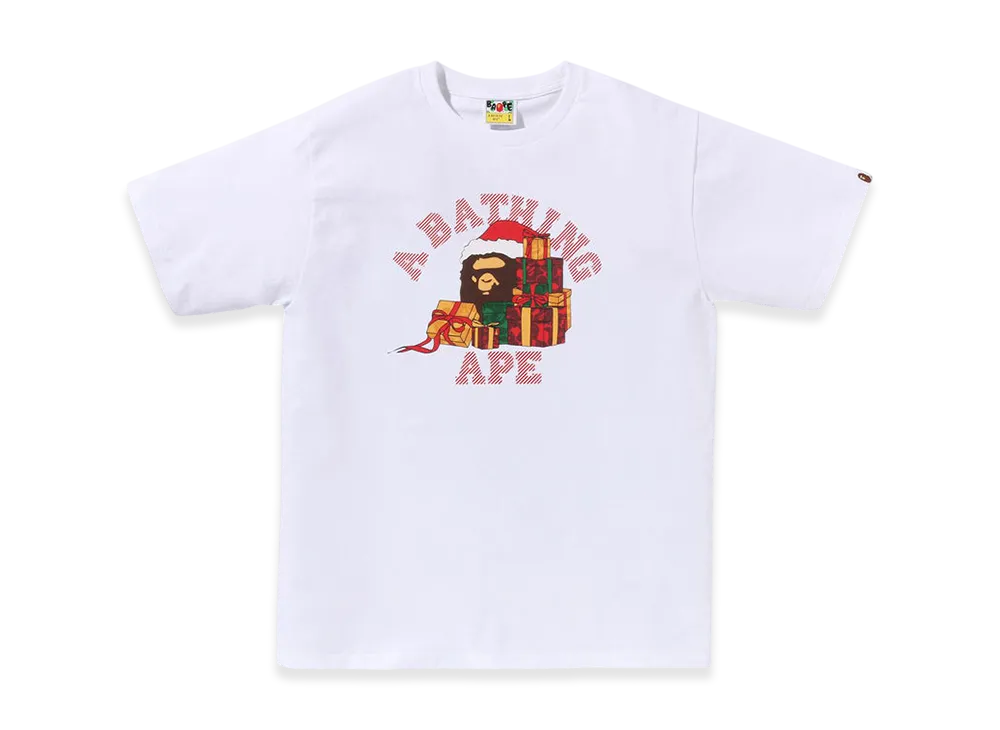 A BATHING APE Present Box College Tee "White"