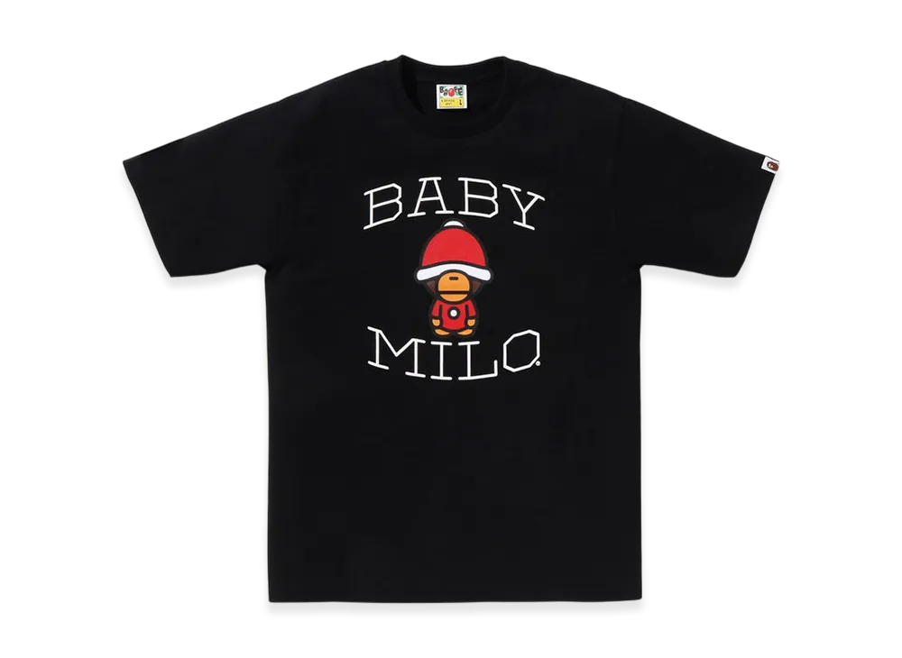 A BATHING APE Christmas Baby Milo Tee "Black"