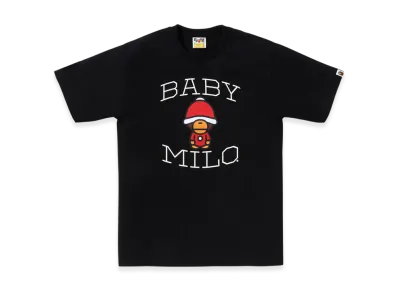 A BATHING APE Christmas Baby Milo Tee "Black"