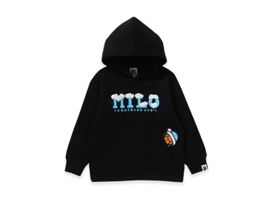 A BATHING APE Baby Milo Winter Pullover Hoodie Kid's "Black"