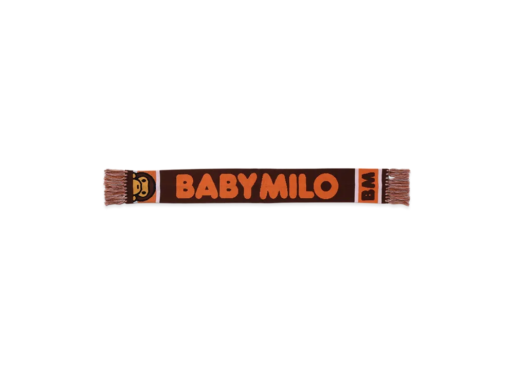 A BATHING APE Baby Milo Knit Scarf Kid's "Brown"