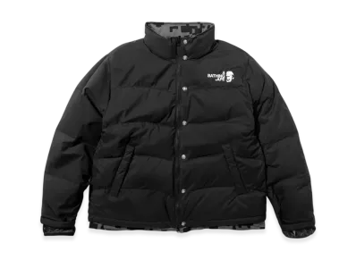 A BATHING APE x KAZUKI KURAISHI UAP Camo Reversible Down Jacket "Black"