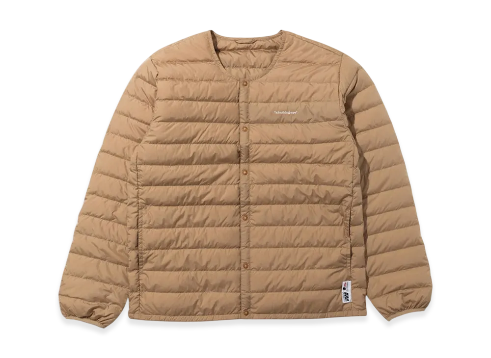 A BATHING APE x KAZUKI KURAISHI STA Padded Liner Down Jacket "Beige"