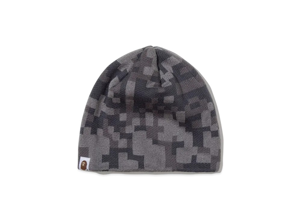 A BATHING APE x KAZUKI UAP Camo Beanie "Charcoal"