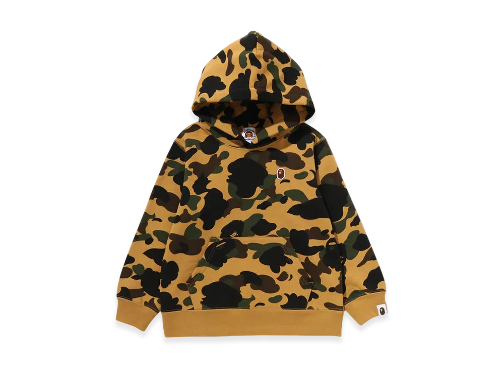 A BATHING APE 1st Camo One Point Pullover Hoodie "Yellow"