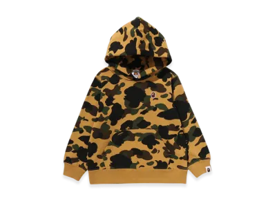 A BATHING APE 1st Camo One Point Pullover Hoodie "Yellow"