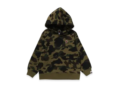 A BATHING APE 1st Camo One Point Pullover Hoodie "Green"