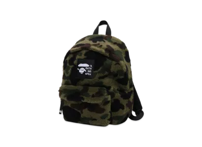 A BATHING APE 1st Camo Fleece Daypack "Green"