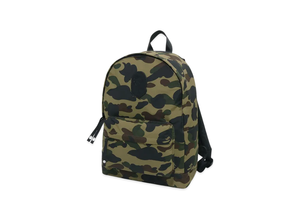 A BATHING APE 1st Camo Ape Head Patch Daypack Travel "Green"