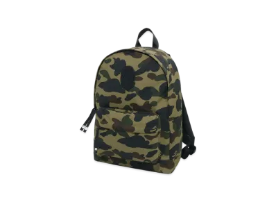 A BATHING APE 1st Camo Ape Head Patch Daypack Travel "Green"