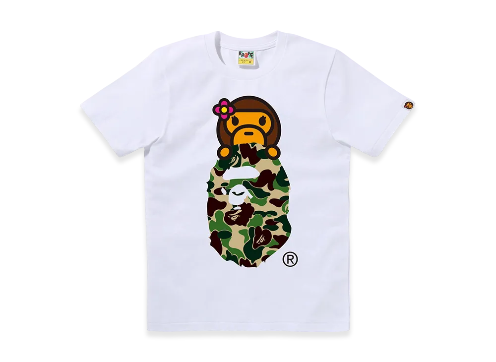A BATHING APE ABC Camo Lisa On Ape Head "White/Green"