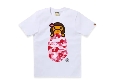 A BATHING APE ABC Camo Lisa On Ape Head "White/Pink"