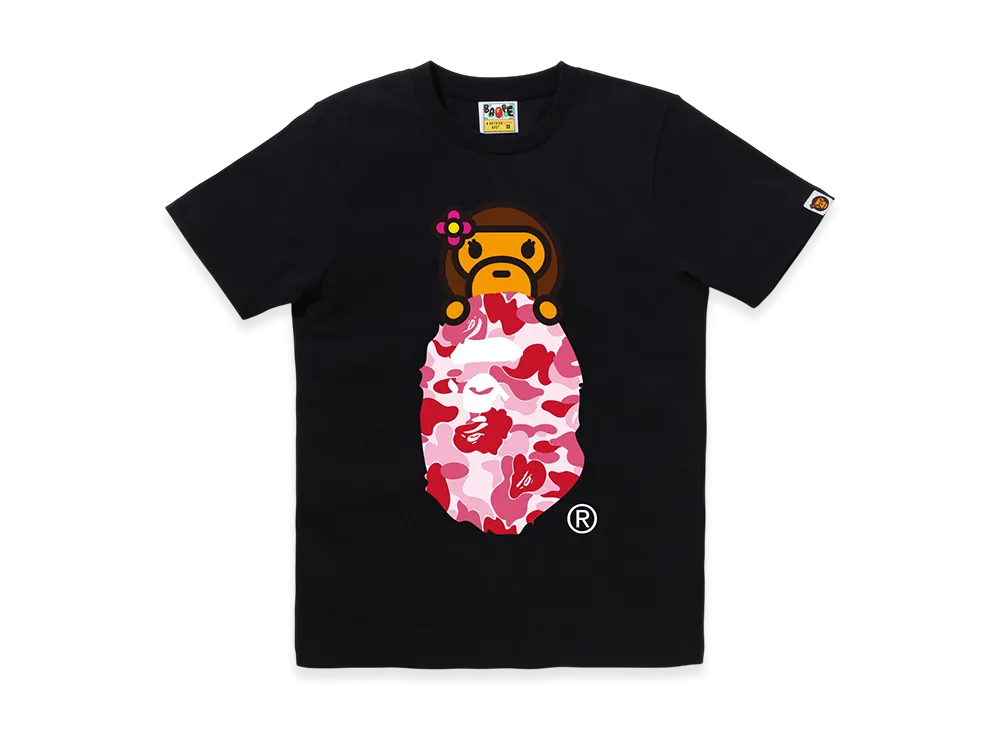 A BATHING APE ABC Camo Lisa On Ape Head "Black/Pink"