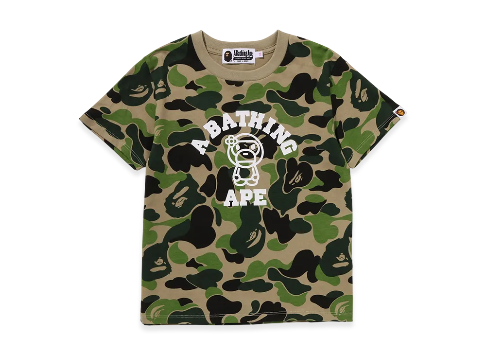 A BATHING APE ABC Camo College Baby Lisa Tee "Green"