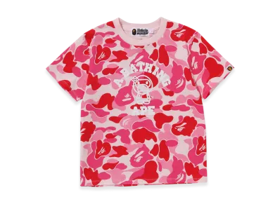 A BATHING APE ABC Camo College Baby Lisa Tee "Pink"