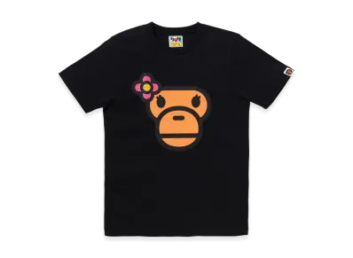 A BATHING APE Crystal Stone Lisa Face Tee "Black"
