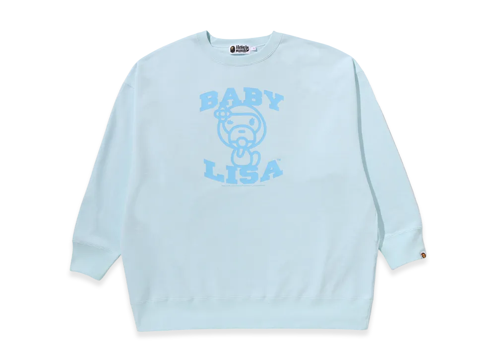 A BATHING APE Oversized Crewneck Sweatshirt "Blue"