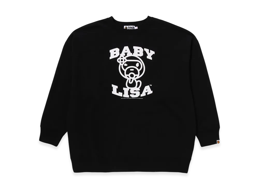 A BATHING APE Oversized Crewneck Sweatshirt "Black"
