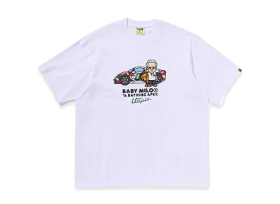 A BATHING APE x PAGANI Baby Milo Relaxed Fit Tee "White"