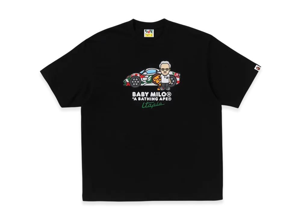 A BATHING APE x PAGANI Baby Milo Relaxed Fit Tee "Black"